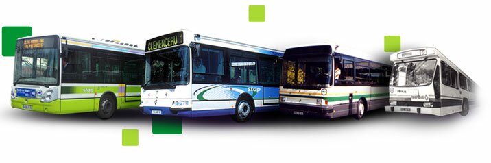 Photos des différents bus STAP dans le temps