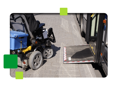 Photo d'un accès au transport pour Personne à Mobilité Réduite